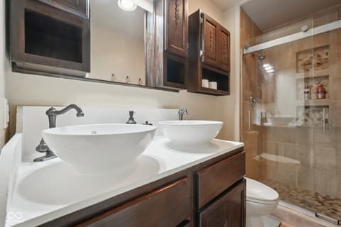Bathroom at 2579 Cardinal Drive, Pittsboro, IN
