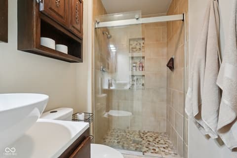 Bathroom at 2579 Cardinal Drive, Pittsboro, IN