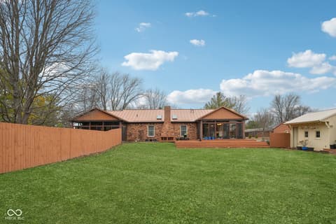 Backyard at 2579 Cardinal Drive, Pittsboro, IN