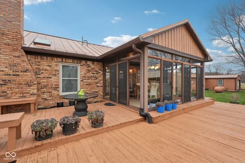 Outdoor living area at 2579 Cardinal Drive, Pittsboro, IN