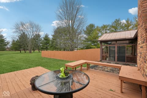 Outdoor living area at 2579 Cardinal Drive, Pittsboro, IN