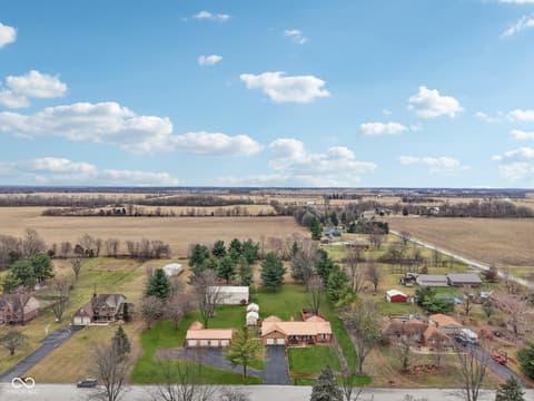 Aerial view at 2579 Cardinal Drive, Pittsboro, IN