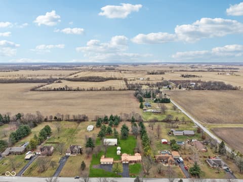 Aerial view at 2579 Cardinal Drive, Pittsboro, IN