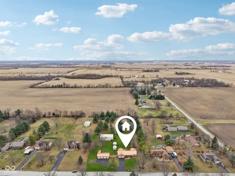Aerial view at 2579 Cardinal Drive, Pittsboro, IN