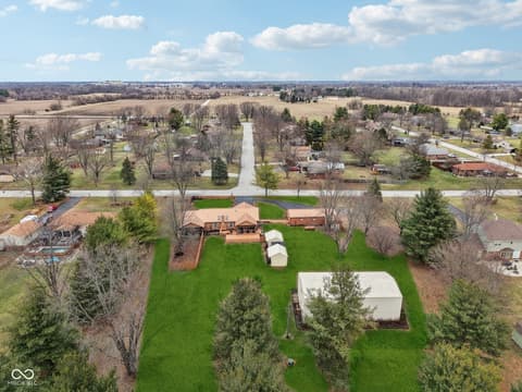 Aerial view at 2579 Cardinal Drive, Pittsboro, IN