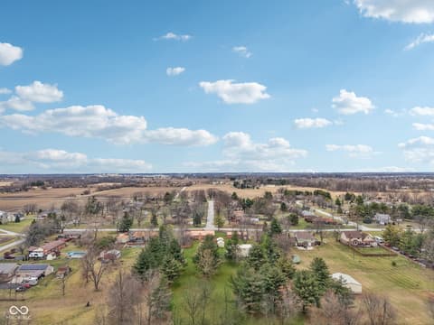Aerial view at 2579 Cardinal Drive, Pittsboro, IN