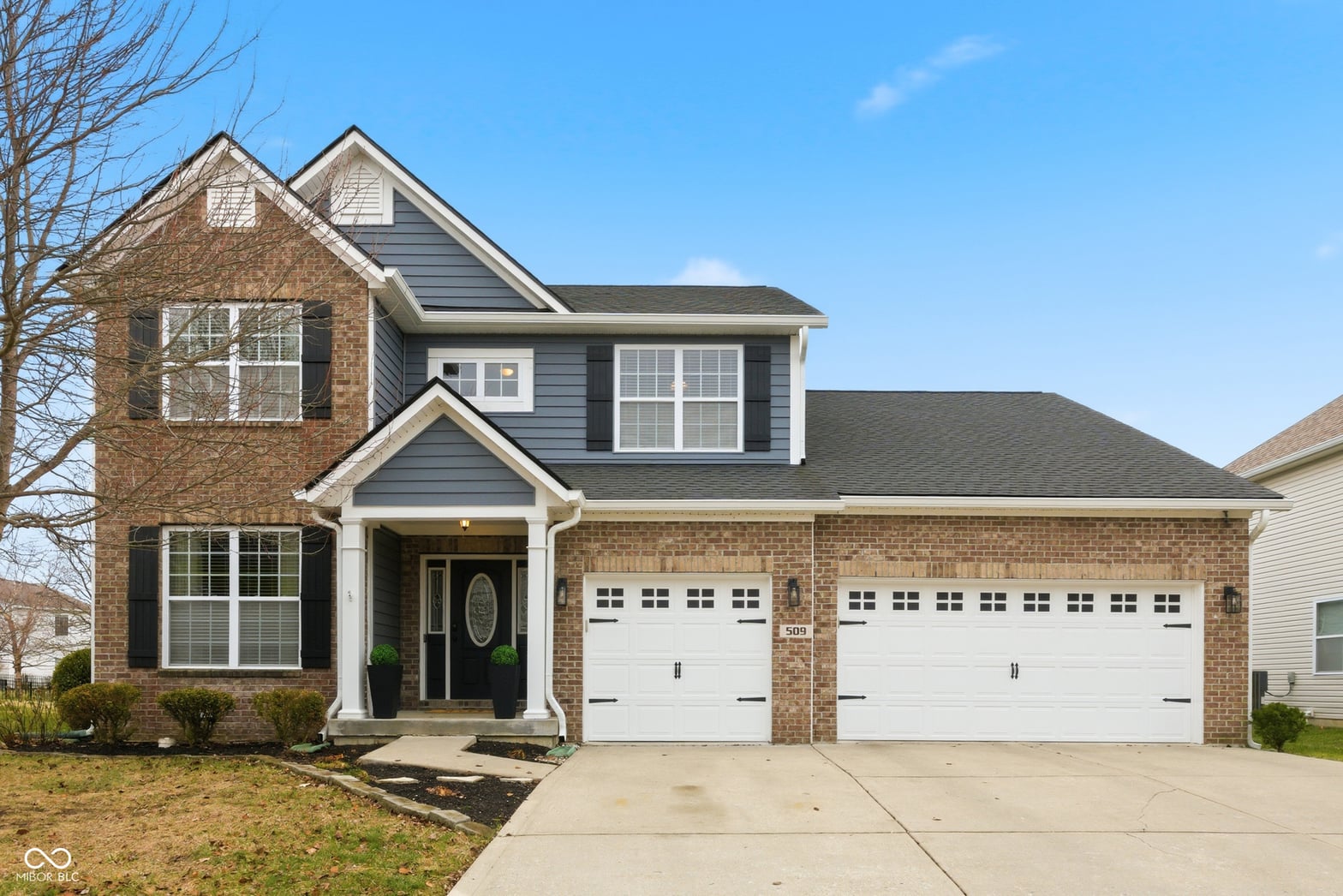 Front exterior at 509 Plainville Drive, Westfield, IN