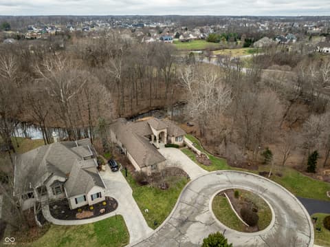 Aerial view at 4548 Chase Oak Court, Zionsville, IN