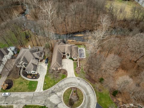 Aerial view at 4548 Chase Oak Court, Zionsville, IN