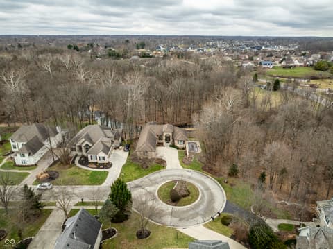 Aerial view at 4548 Chase Oak Court, Zionsville, IN
