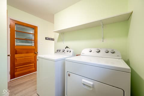 Laundry room at 4 Paradise Lane, Greencastle, IN