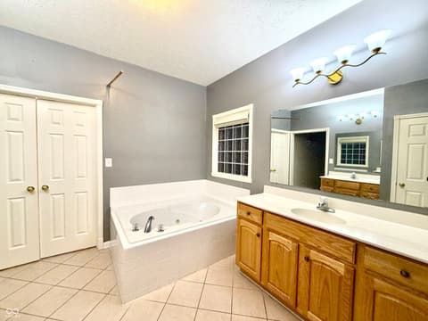 Bathroom at 2019 Woodfield Drive, Greenwood, IN