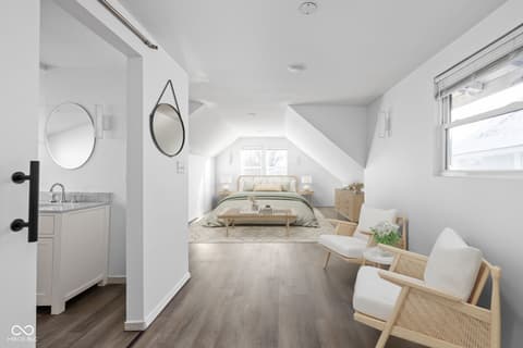 Primary bedroom at 544 N Dearborn Street, Indianapolis, IN