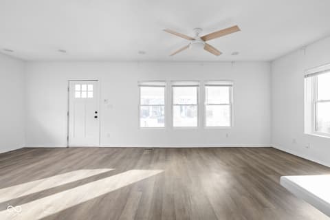 Living room at 544 N Dearborn Street, Indianapolis, IN