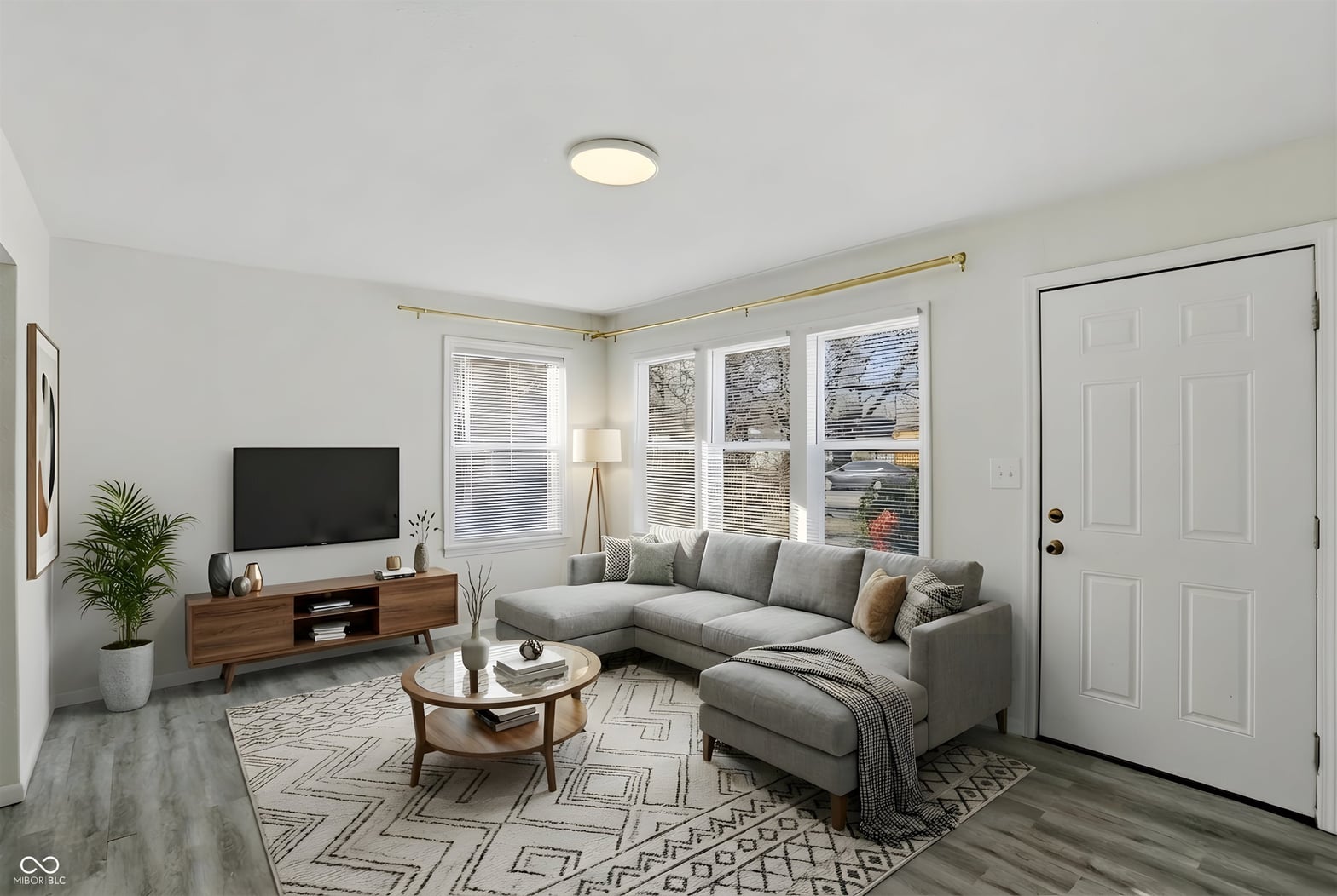 Living room at 4607 N Hartman Drive, Indianapolis, IN