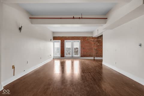 Living room at 430 N Park Avenue, Indianapolis, IN