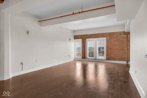 Living room at 430 N Park Avenue, Indianapolis, IN