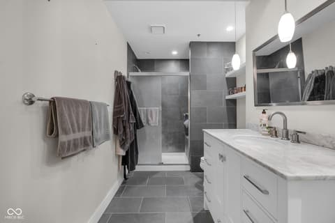 Primary bathroom at 430 N Park Avenue, Indianapolis, IN