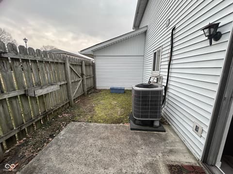 Outdoor living area at 2896 Two Worlds Drive, Columbus, IN