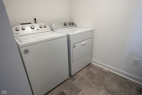 Laundry room at 8623 Lester Place, Pendleton, IN