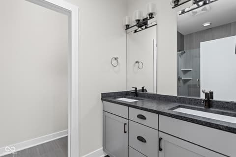 Primary bathroom at 449 Shade Street, Carmel, IN