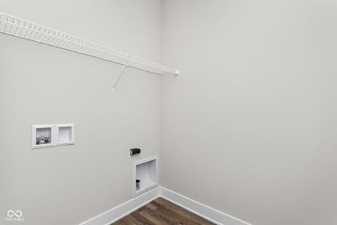 Closet at 449 Shade Street, Carmel, IN — Clean, modern closet with built-in organization systems.