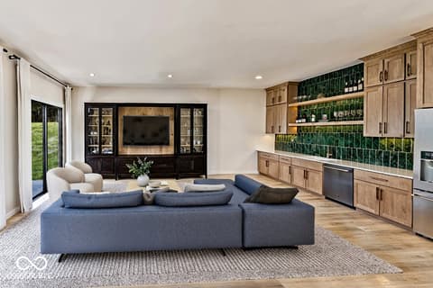 Family room at 9894 Cassia Drive, Carmel, IN