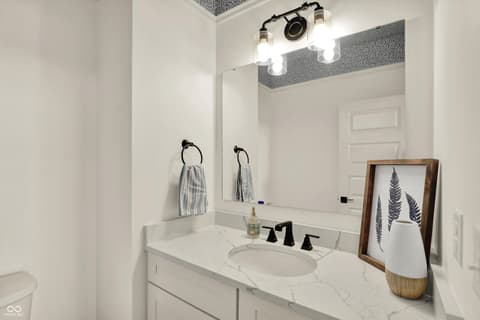 Primary bathroom at 1560 Old Hickory Lane, Westfield, IN