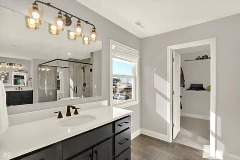 Primary bathroom at 1560 Old Hickory Lane, Westfield, IN
