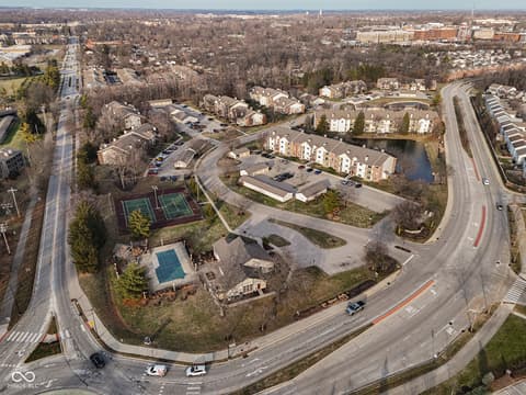 Aerial view at 12517 Timber Creek Drive, Carmel, IN