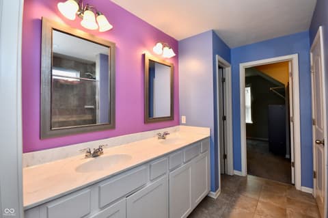 Primary bathroom at 4219 Parliament Way, Avon, IN