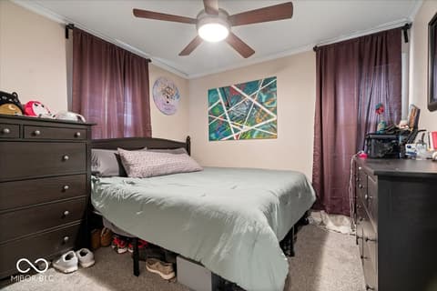 Bedroom at 4544 N Longworth Avenue, Indianapolis, IN