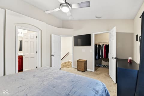 Primary bedroom at 15363 Mystic Rock Drive, Carmel, IN