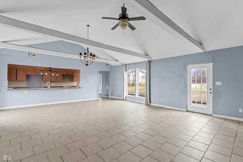 Living room at 1736 N Graham Avenue, Indianapolis, IN