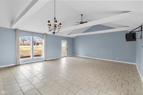 Living room at 1736 N Graham Avenue, Indianapolis, IN