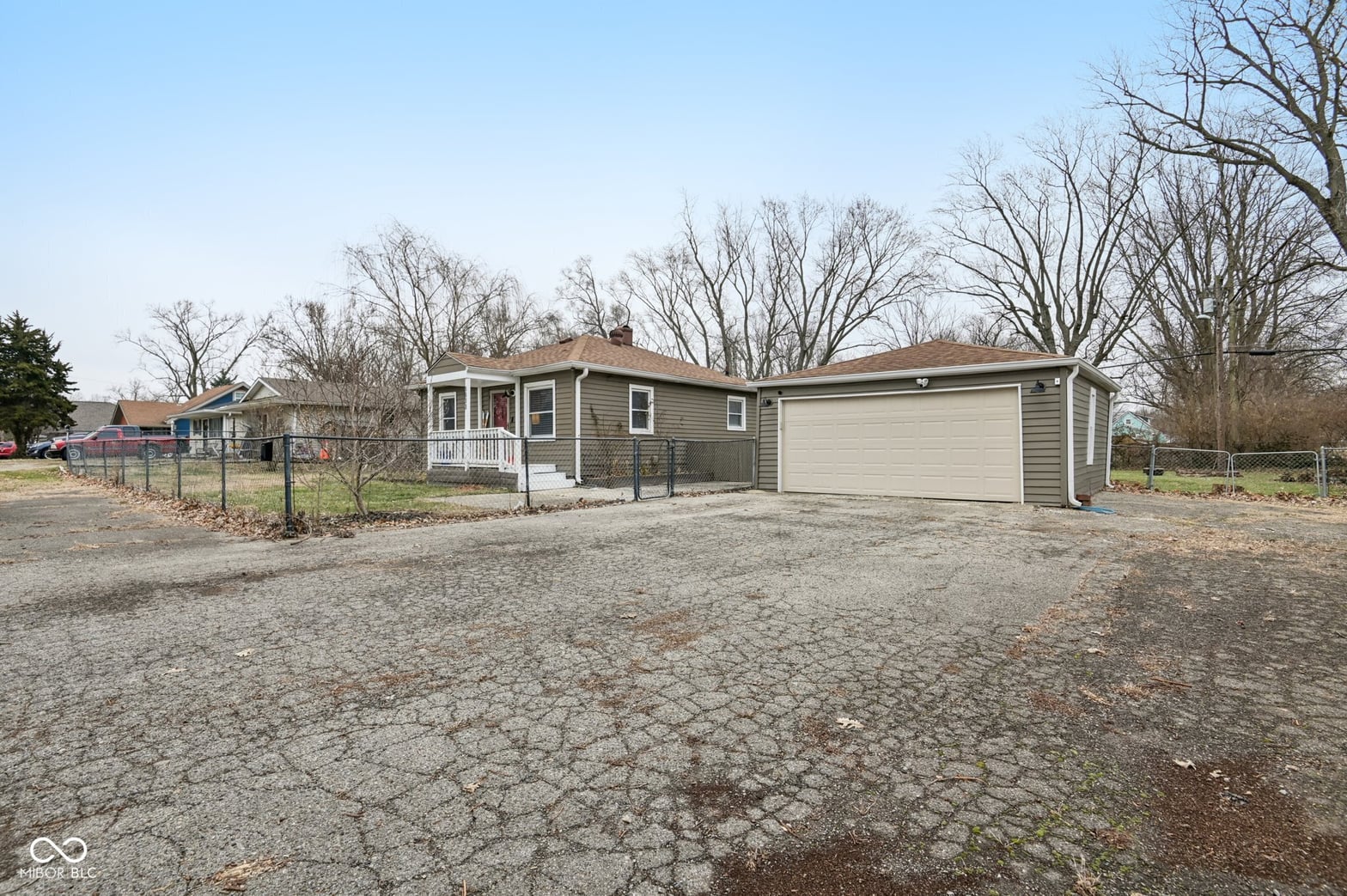 Front exterior at 3833 Aurora Street, Indianapolis, IN