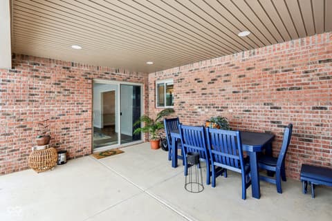 Outdoor living area at 154 Asbury Drive, Anderson, IN