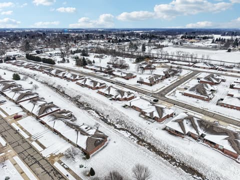 Aerial view at 154 Asbury Drive, Anderson, IN