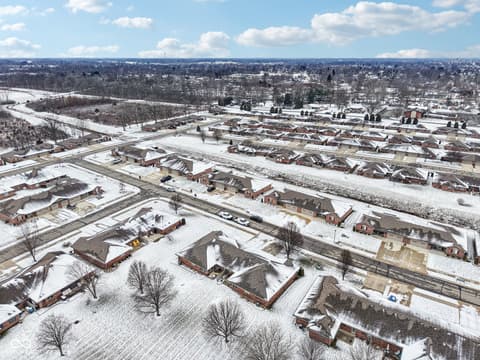Aerial view at 154 Asbury Drive, Anderson, IN