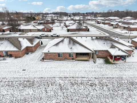 Aerial view at 154 Asbury Drive, Anderson, IN