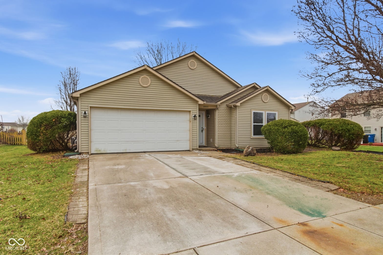 Front exterior at 10055 Weeping Cherry Drive, Fishers, IN