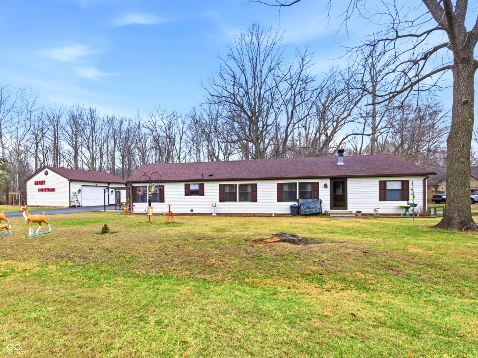 Front exterior at 52 Victory Hill Drive, Coatesville, IN