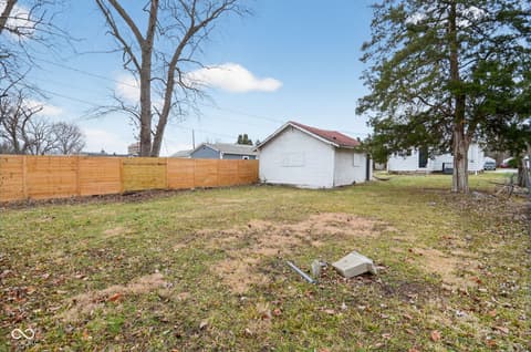 Yard at 3640 N Temple Avenue, Indianapolis, IN