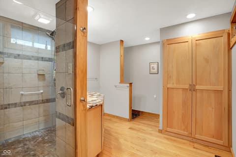 Primary bathroom at 609 E Audubon Drive, Bloomington, IN