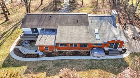 Aerial view at 609 E Audubon Drive, Bloomington, IN