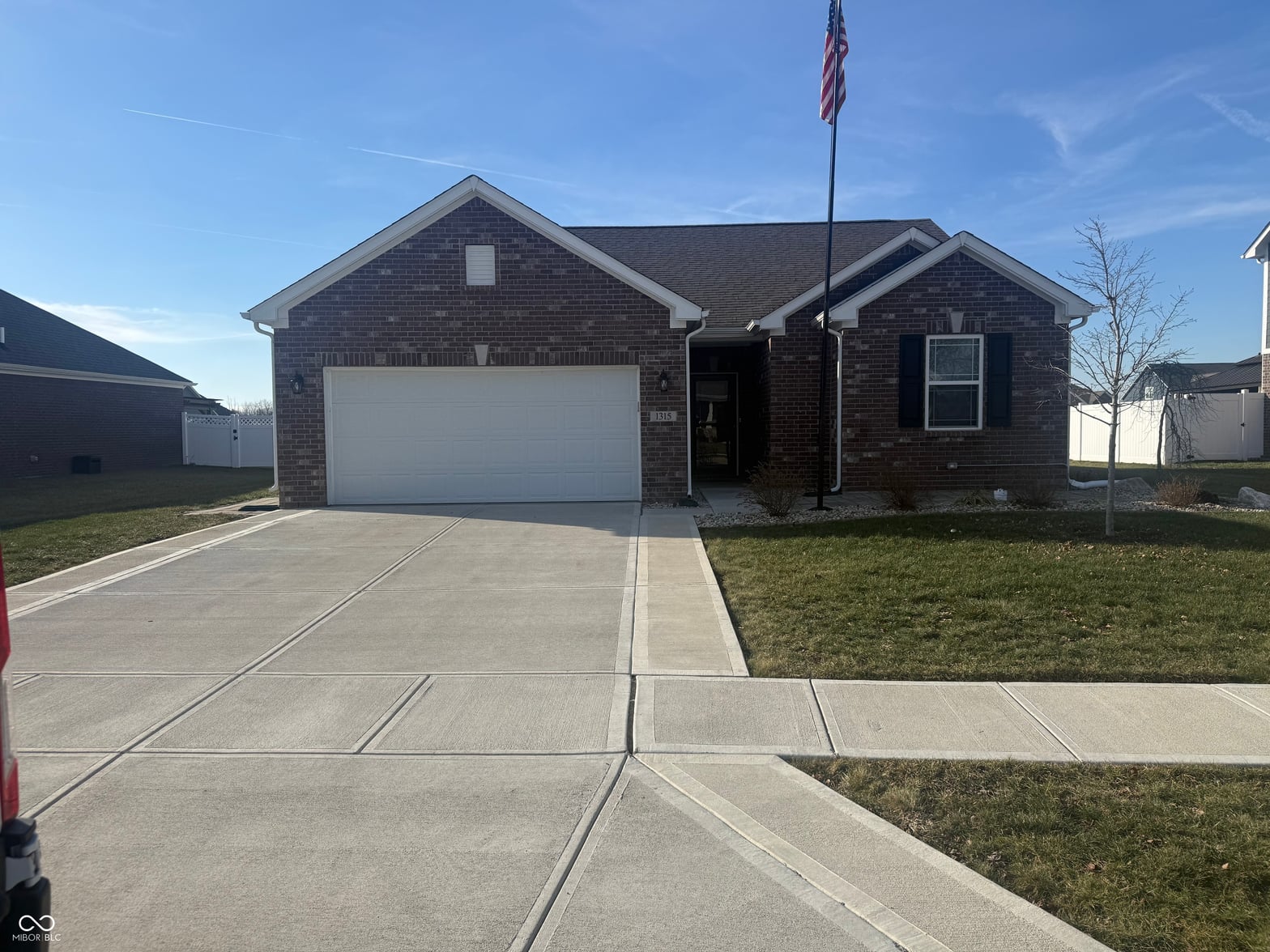 Front exterior at 1315 Bontrager Lane, Shelbyville, IN
