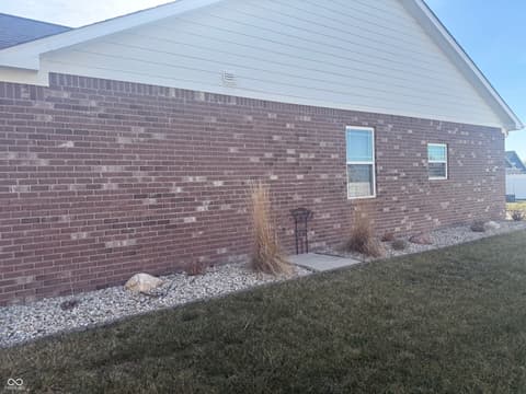 Side exterior at 1315 Bontrager Lane, Shelbyville, IN
