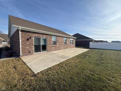 Backyard at 1315 Bontrager Lane, Shelbyville, IN