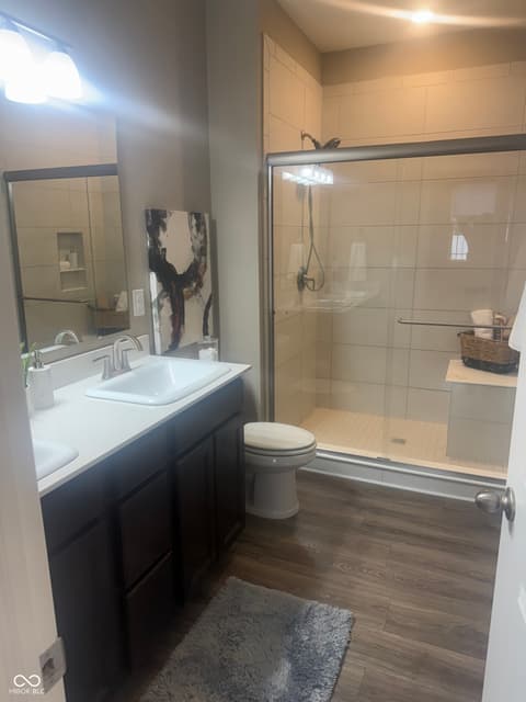 Bathroom at 1315 Bontrager Lane, Shelbyville, IN