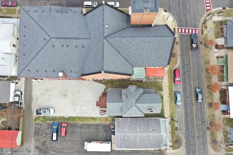 Aerial view at 227 E Jefferson Street, Franklin, IN